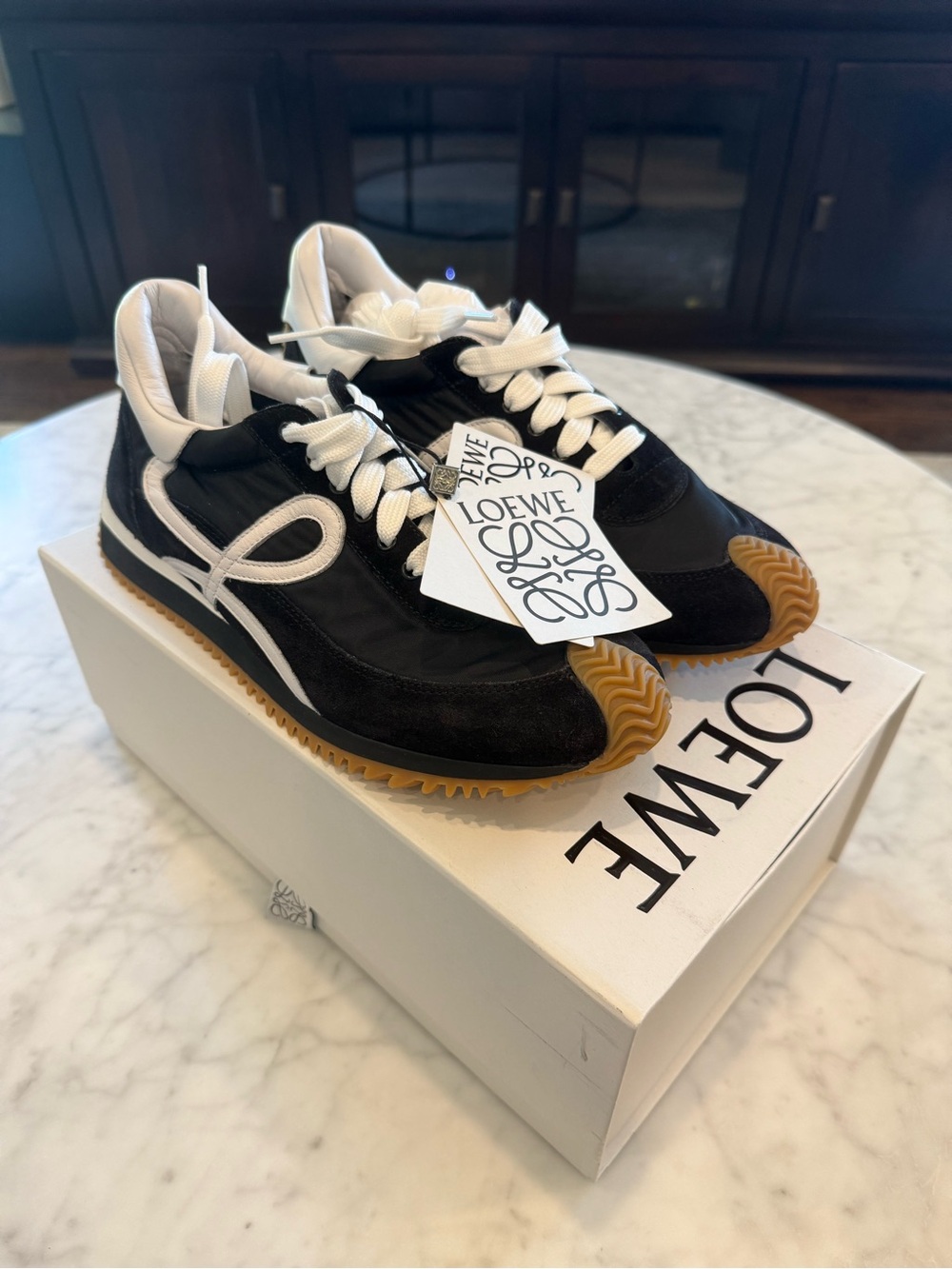 Loewe Black, White Flow Runner Sneakers